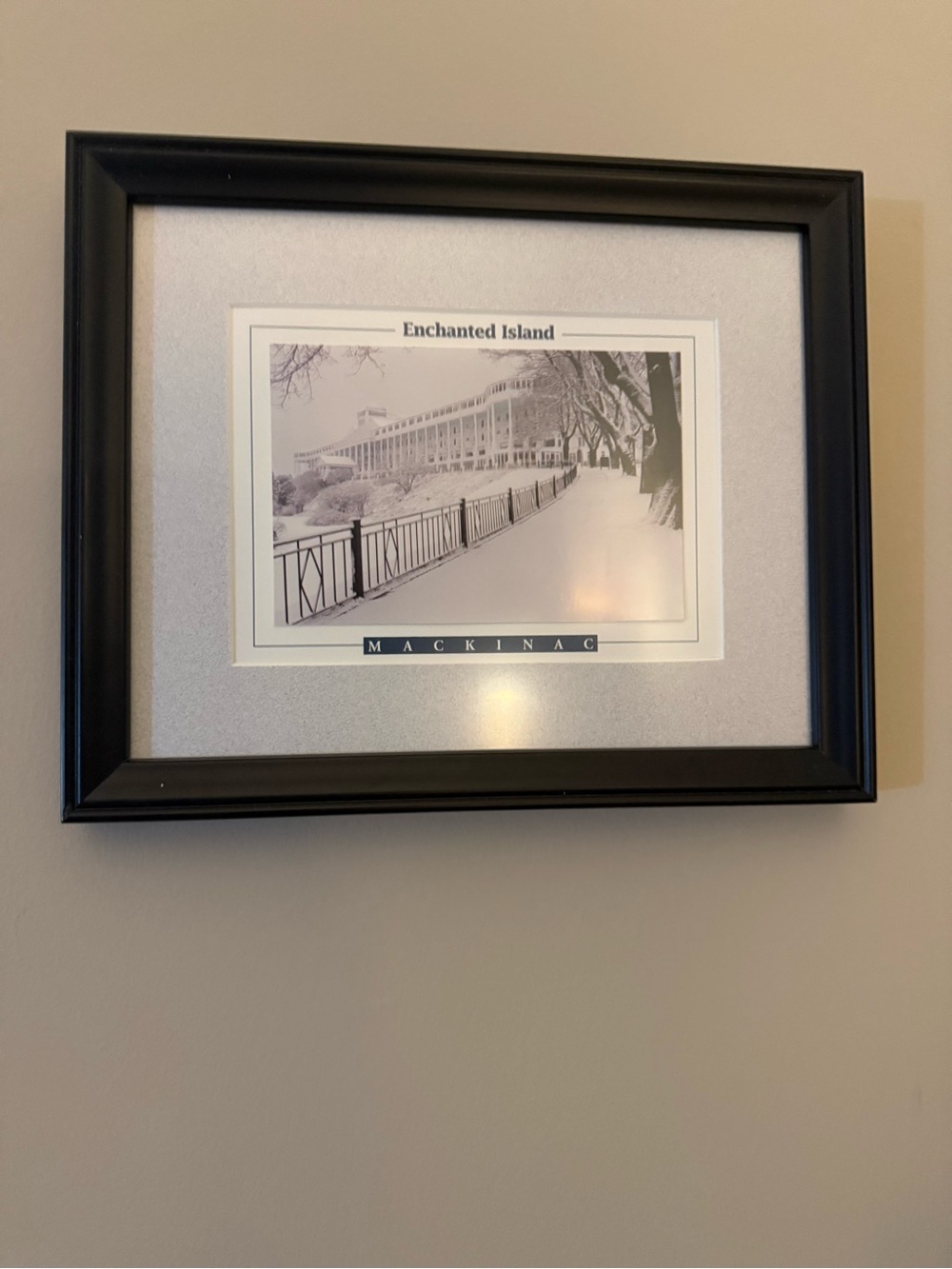 Black Framed Enchanted Island Mackinac Wall Art